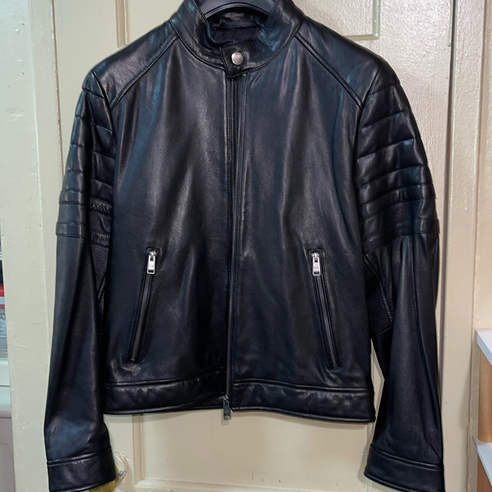 Hugo Boss Leather Jacket.